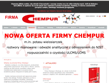 Tablet Screenshot of chempur.pl